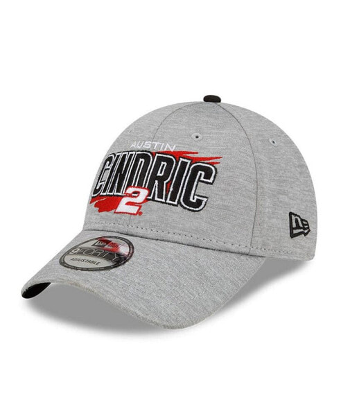 Men's Gray Austin Cindric Name Splash 9FORTY Snapback Adjustable Hat