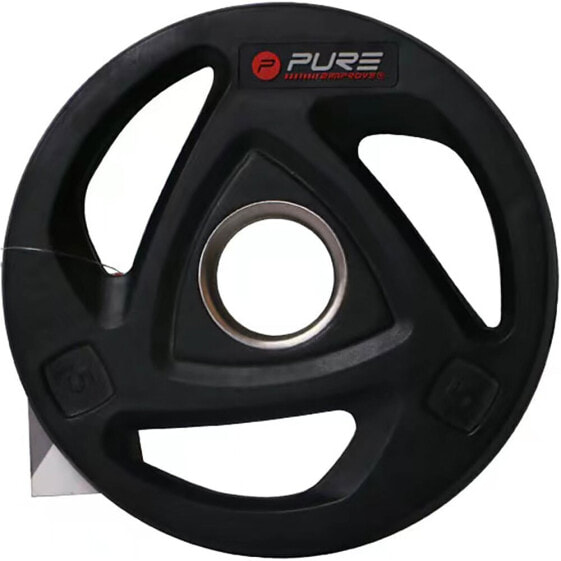 PURE2IMPROVE Rubber Coated Weight Plate 5kg