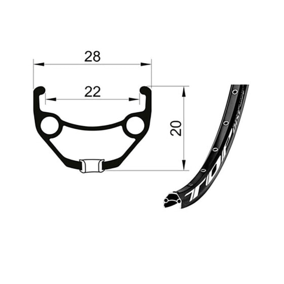 Колесо велосипедное REMERX Top Disc MTB Rim