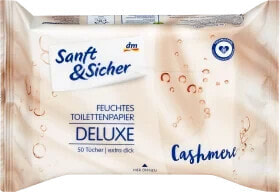 Feuchtes Toilettenpapier Deluxe Cashmere, 50 St