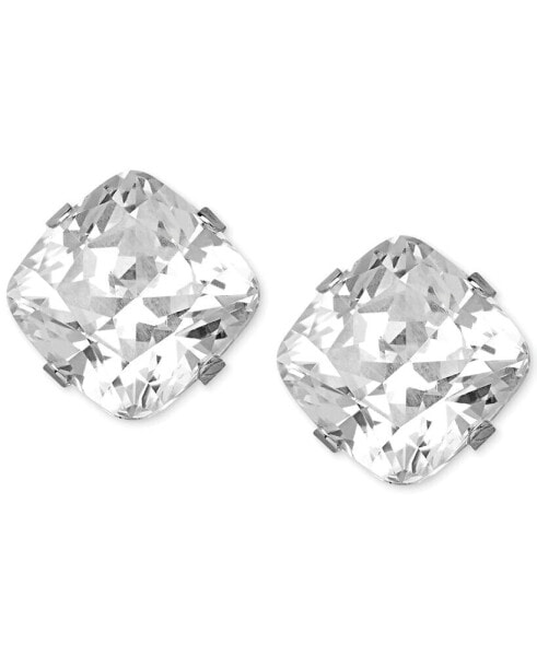 Cubic Zirconia Stud Earrings in 14k White Gold (3-9/10 ct. t.w)