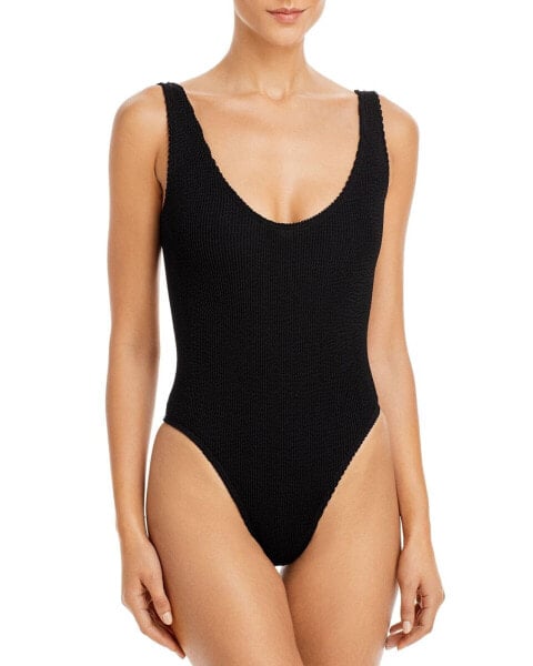 BOUND by Bond-Eye The Mara Ribbed One-Piece Swimsuit Black Size OS