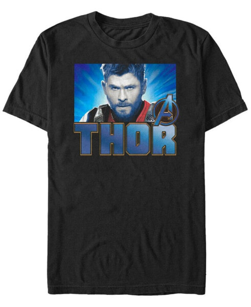 Marvel Men's Avengers Endgame Thor Gaze Portrait, Short Sleeve T-shirt