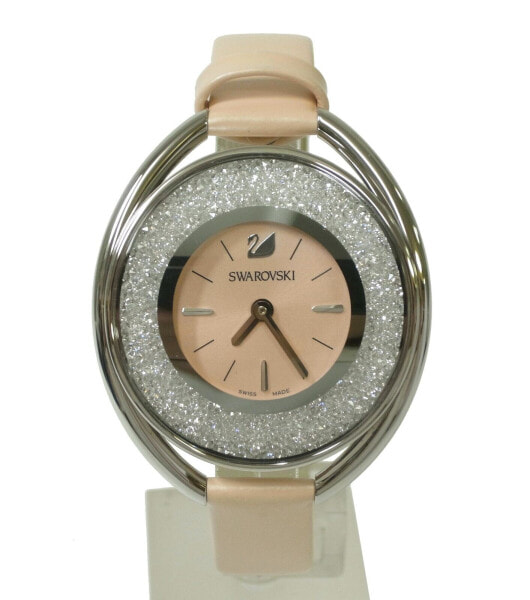 Swarovski Crystalline Oval Light Pink Watch Rose Gold/Pink Strap