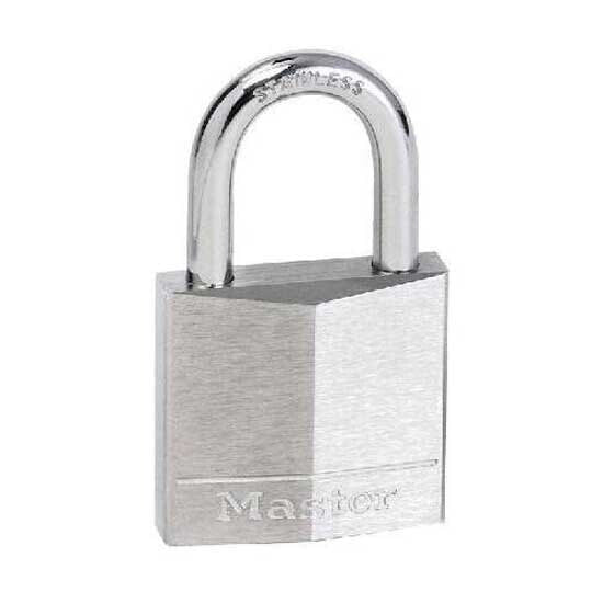 MASTER LOCK Stainless Steel Shackle Chromed Plated Brass Padlock