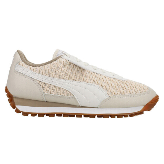 Puma Easy Rider Knit Lace Up Womens Beige, Off White Sneakers Casual Shoes 4010