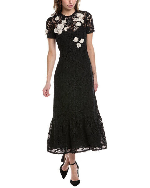 Red Valentino Midi Dress Women's Black 44