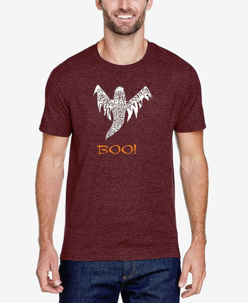 Men's Halloween Ghost Premium Blend Word Art T-shirt