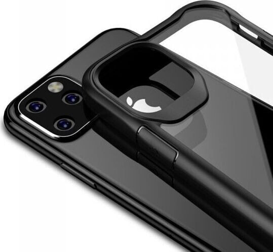 Crong Crong Hybrid Clear Cover Etui do iPhone 11 Pro (czarny)