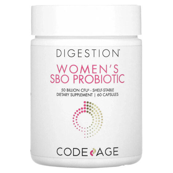 Codeage, Для пищеварения, пробиотик для женщин, 50 млрд КОЕ, 60 капсул