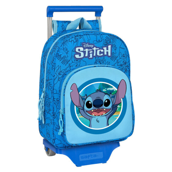 Детский рюкзак с колесами Stitch Синий 26 x 34 x 11 см