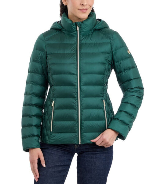 Women's Hooded Packable Down Puffer Coat, Created for Macy's