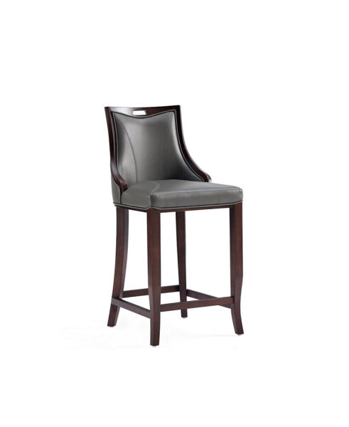 Барный стул Faux Leather Manhattan Comfort Emperor 19" из бука