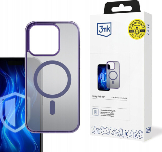 3MK 3MK Frosty MagCase iPhone 15 Pro Max fioletowy/purple