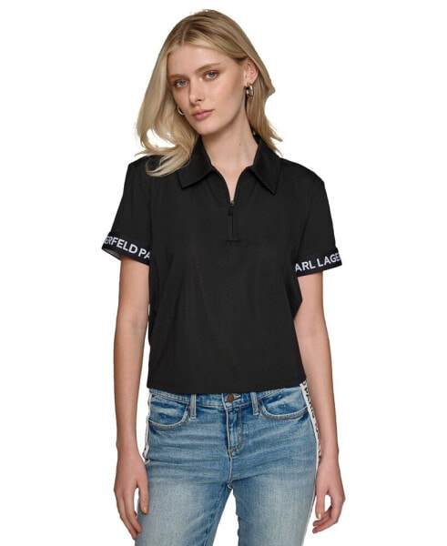 Women's Logo-Tape Polo Top