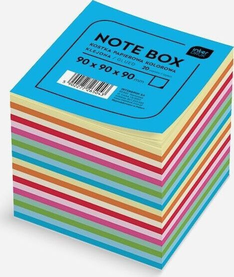 Канцелярский набор Interdruk Notes кубический цветной 90x90x90 мм полосы