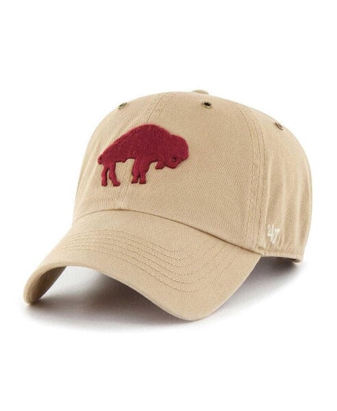 Men's Khaki Buffalo Bills Overton Clean Up Adjustable Hat