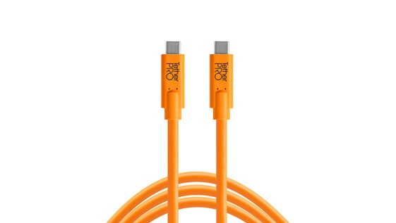 Tether Tools CUC15-ORG - 4.6 m - USB C - USB C - USB 3.2 Gen 1 (3.1 Gen 1) - 5000 Mbit/s - Orange