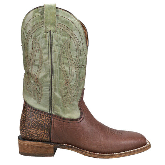 Corral Boots Brown Bull Shoulder Embroidered Square Toe Cowboy Mens Brown, Gree