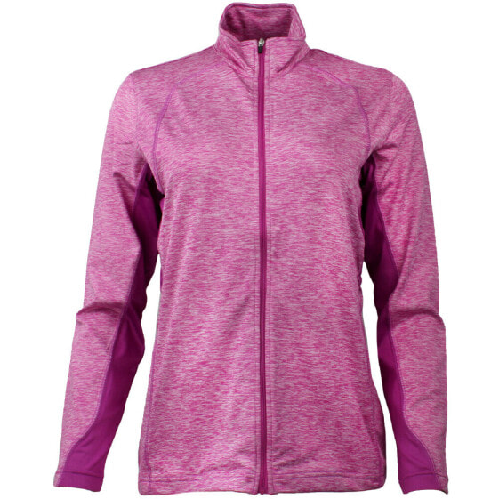 Page & Tuttle Heather Colorblock Layering Jacket Womens Purple Casual Athletic O