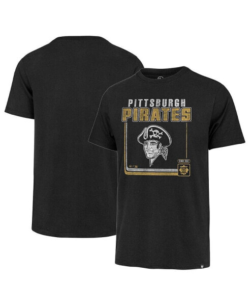 Men's Black Pittsburgh Pirates Borderline Franklin T-shirt