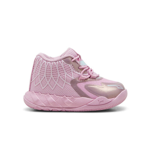 Кроссовки детские PUMA MB.01 Iridescent девочковые розовые