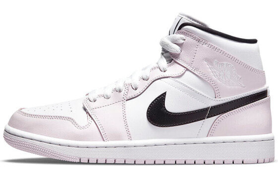 Кроссовки женские Nike Air Jordan 1 Mid Розовые Barely Rose