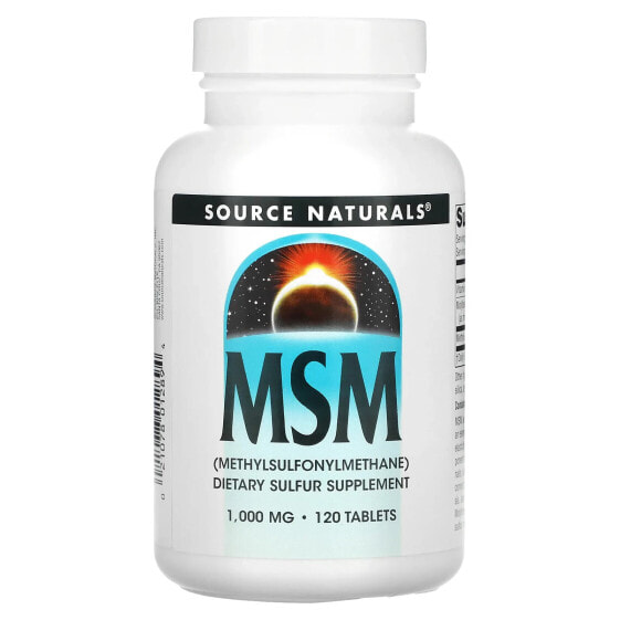 Витаминный комплекс Source Naturals MSM, 1,000 мг, 120 таблеток