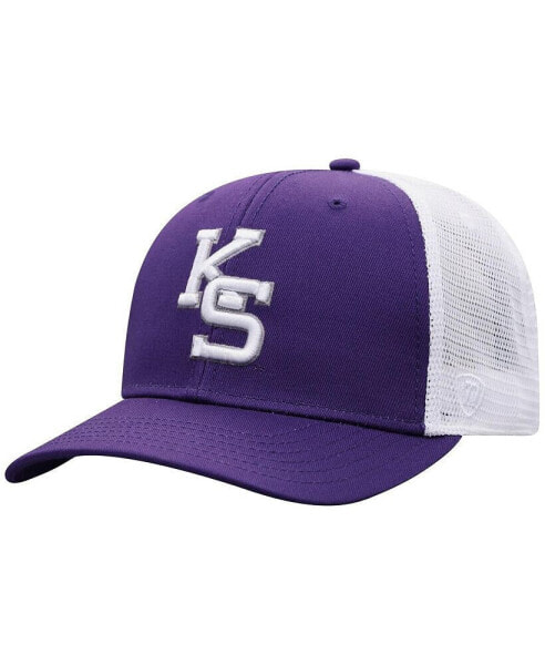 Бейсболка Trucker Snapback Top of the World Kansas State Wildcats фиолетовая-белая для мужчин