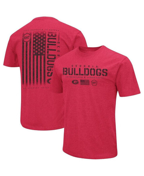 Men's Red Georgia Bulldogs OHT Military-Inspired Appreciation Team Color 2-Hit T-shirt