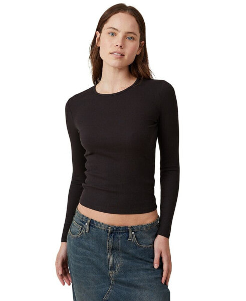Women's The One Ribbed Crew-Neck Top
