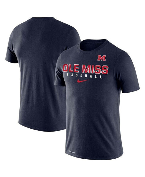 Men's Navy Ole Miss Rebels Baseball Legend Performance T-shirt