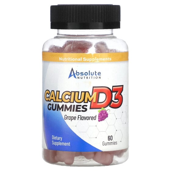 Calcium D3 Gummies, Grape, 60 Gummies