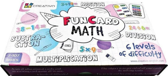 Игра карточная educativo fun card math CREATIVO