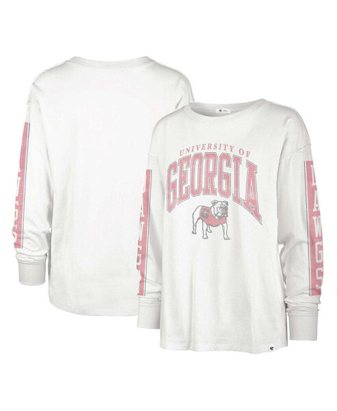 Women's White Georgia Bulldogs Statement SOA 3-Hit Long Sleeve T-shirt