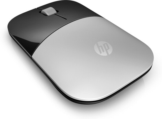 HP Z3700 Silver Wireless Mouse - Ambidextrous - Optical - RF Wireless - 1200 DPI - Silver