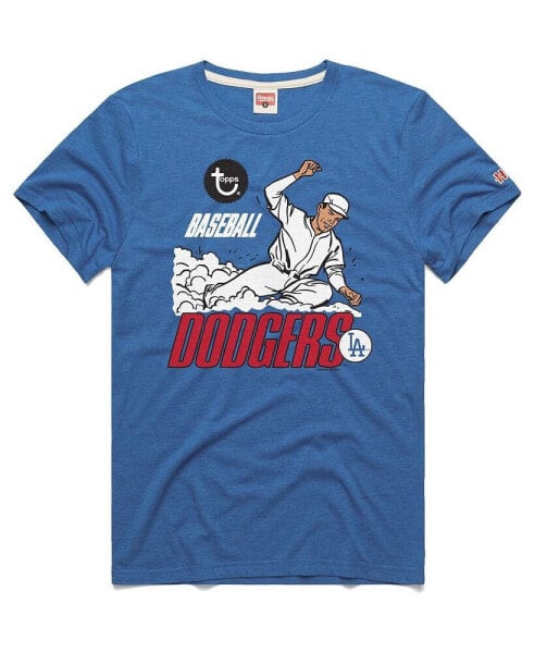 Men's x Topps Royal Los Angeles Dodgers Tri-Blend T-shirt