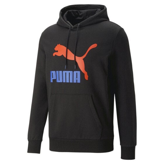 Puma Classics Logo Hoodie Mens Black Casual Outerwear 53951801