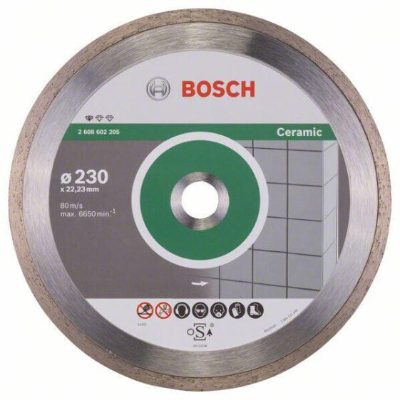 Bosch Diamanttrennscheibe Standard for Ceramic 230 x 22,23 x 1,6 x 7 mm