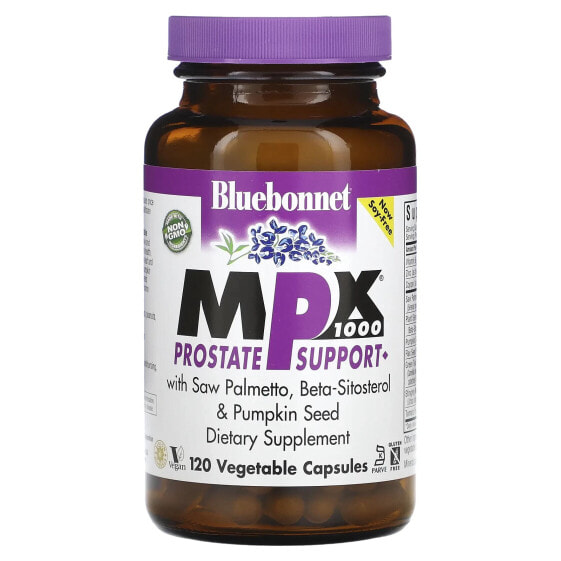 Bluebonnet Nutrition, MPX 1000, поддержка простаты, 120 растительных капсул