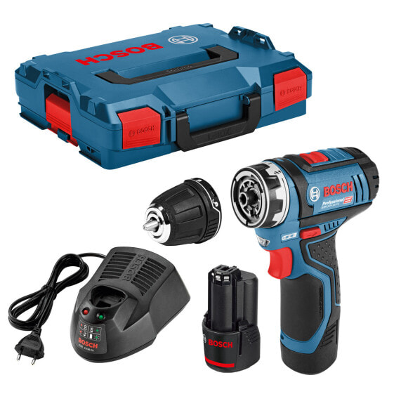 Bosch Akku-Bohrschrauber GSR 12V-15 FC im Set in L-BOXX inkl. 1x Aufsatz