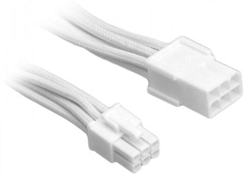 BitFenix 6 Pin PCIe - 45cm - 0.45 m - PCI-E (6-pin) - PCI-E (6-pin) - Male - Female - White