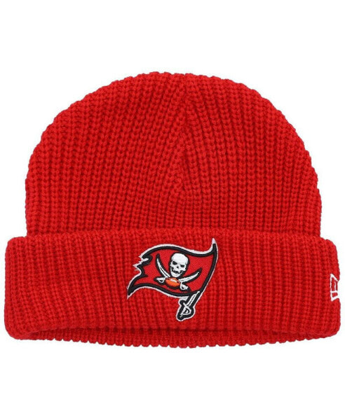 Men's Red Tampa Bay Buccaneers Fisherman Skully Cuffed Knit Hat