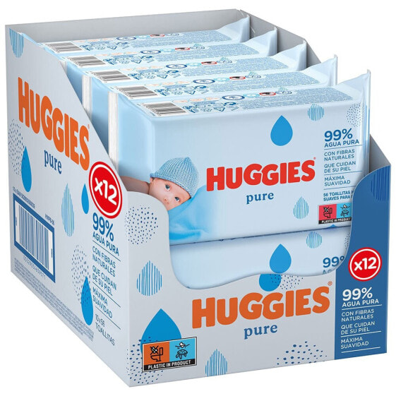 Влажные салфетки HUGGIES Pure 672 шт.