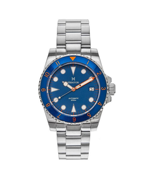 Men Luciano Stainless Steel Watch - Navy, 41mm
