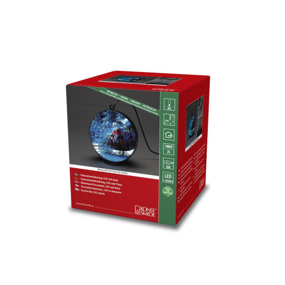 Konstsmide Plastic Globe 15cm Movie - Light decoration figure - Black - Plastic - Ambience - Universal - IP20