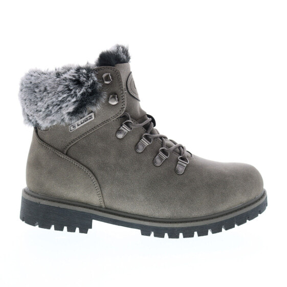 Lugz Grotto II Fur WGROT2FD-019 Womens Gray Synthetic Casual Dress Boots