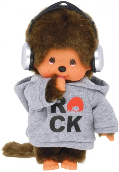 Мягкая игрушка Bandai Monchhichi с роковым видом