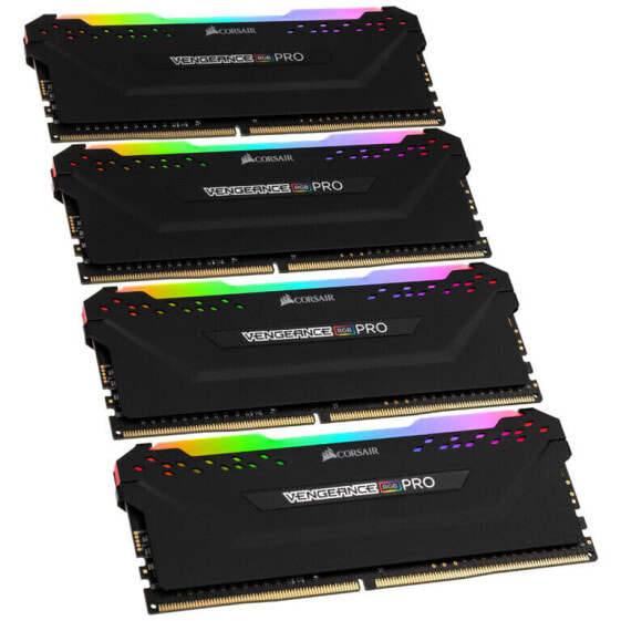 Corsair Vengeance RGB Pro DDR4-3200 RAM, CL16, XMP - 32 GB Quad-Kit, schwarz