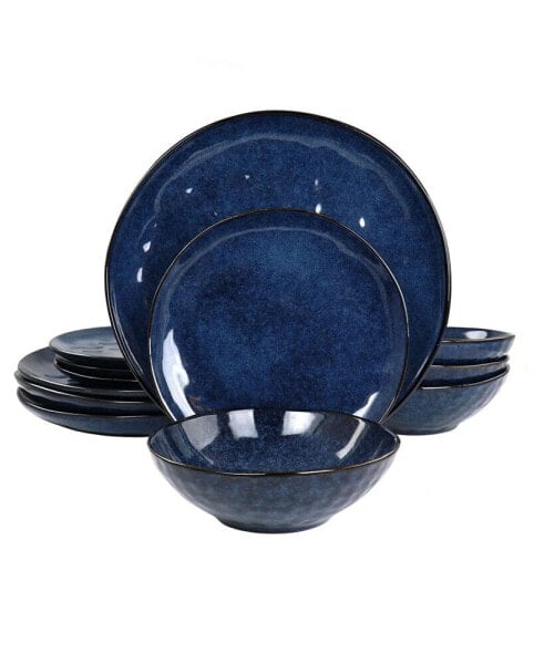 Samara 12 Piece Stoneware Dinnerware Set, Service for 4